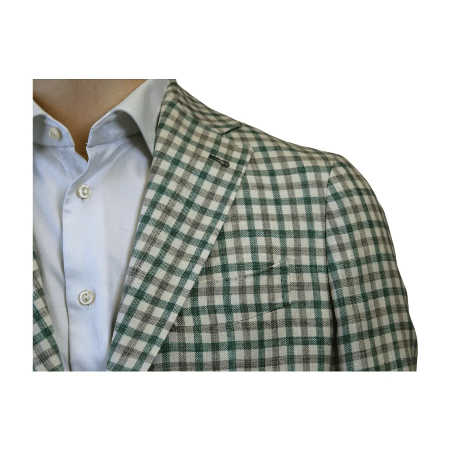 Sartorio Sport Coat - Green and Grey Check