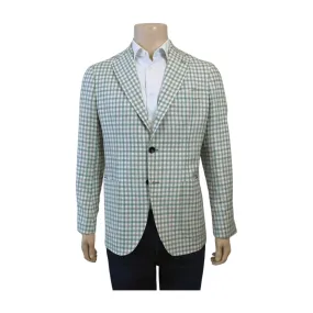 Sartorio Sport Coat - Green and Grey Check