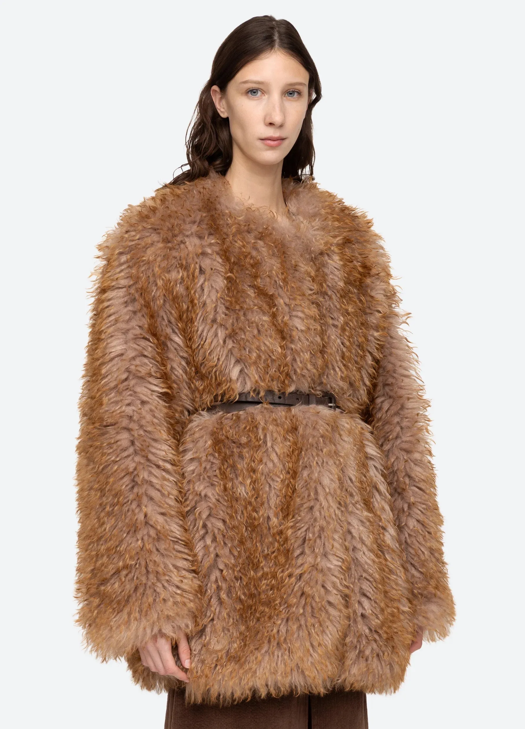 Sea NY Fifi Faux Fur Jacket