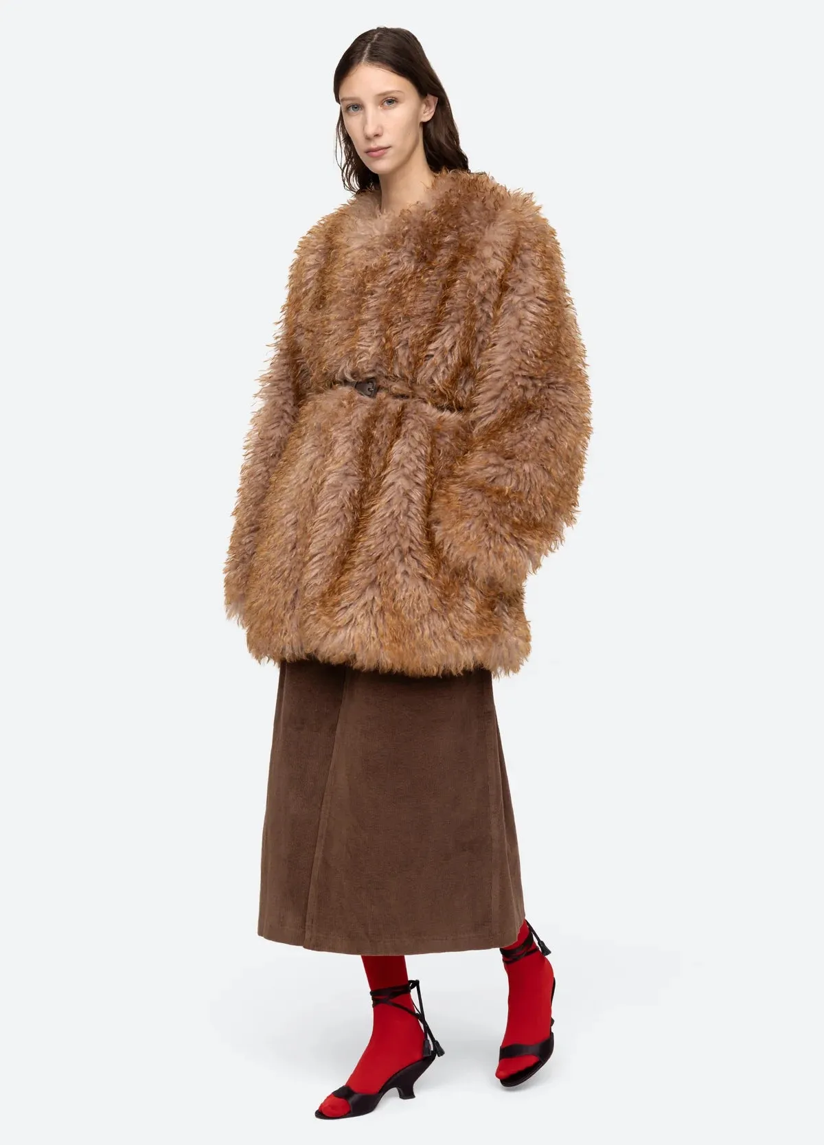 Sea NY Fifi Faux Fur Jacket