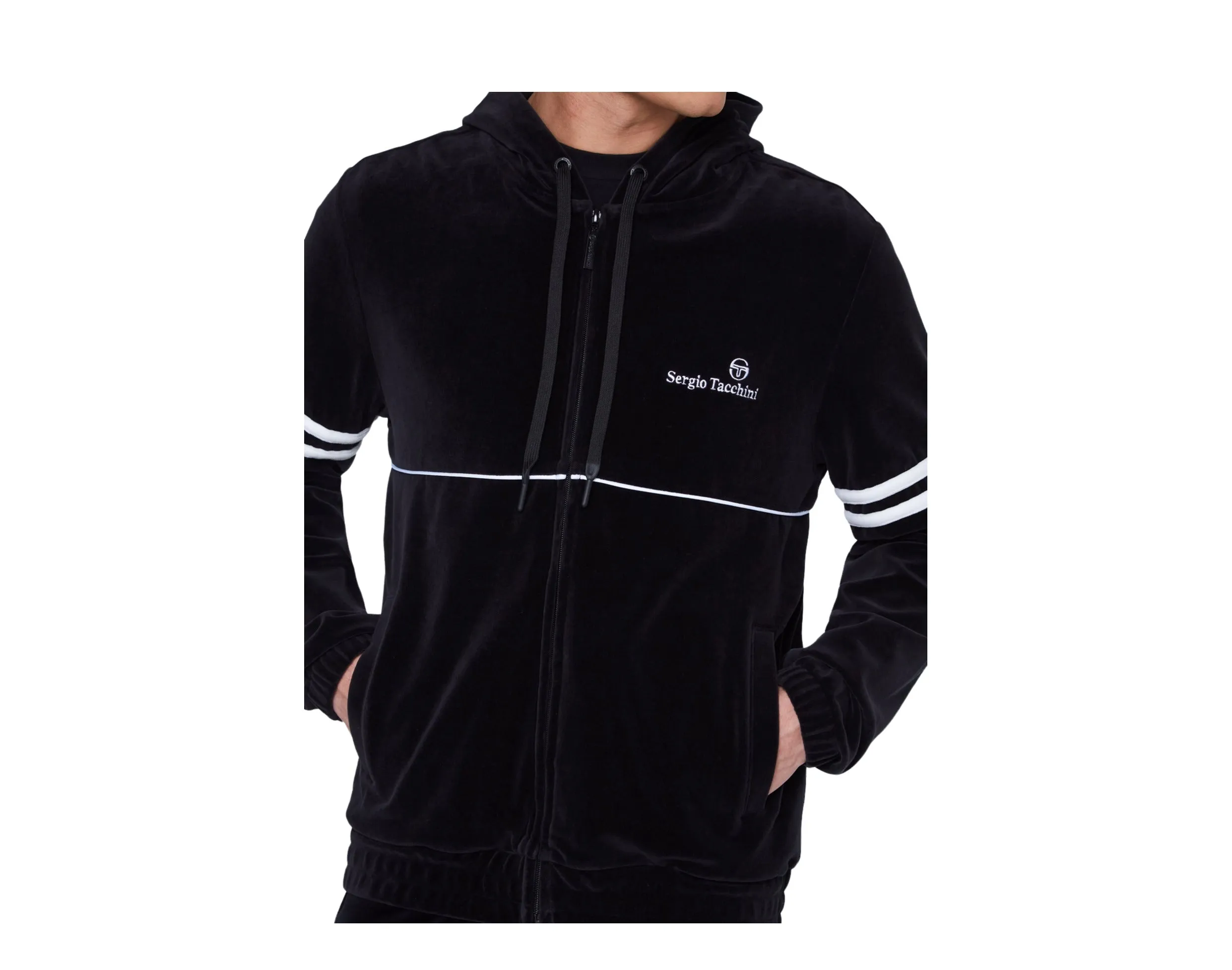 Sergio Tacchini Scopeto Full-Zip Velour Hoodie