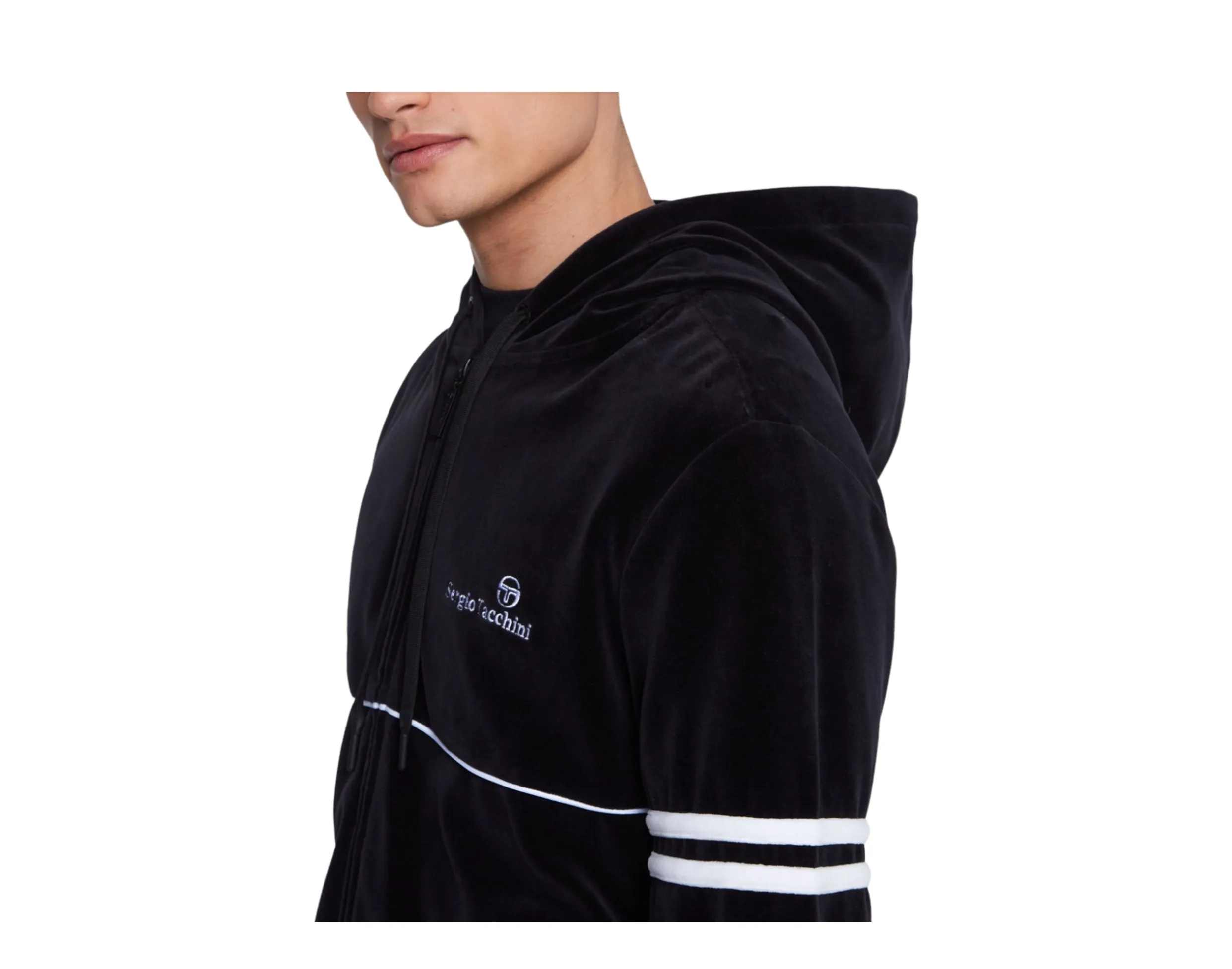 Sergio Tacchini Scopeto Full-Zip Velour Hoodie