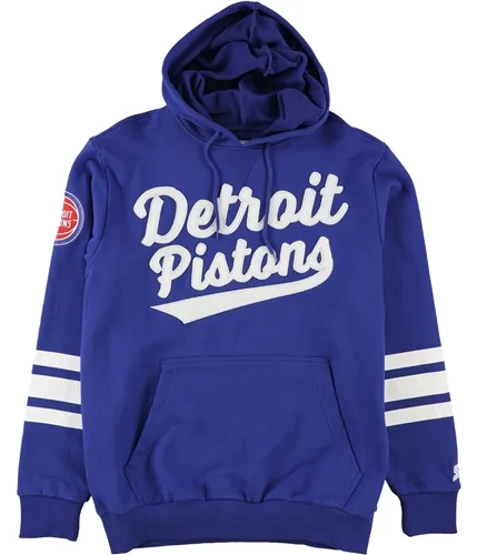 Starter Mens Detroit Pistons Hoodie Sweatshirt