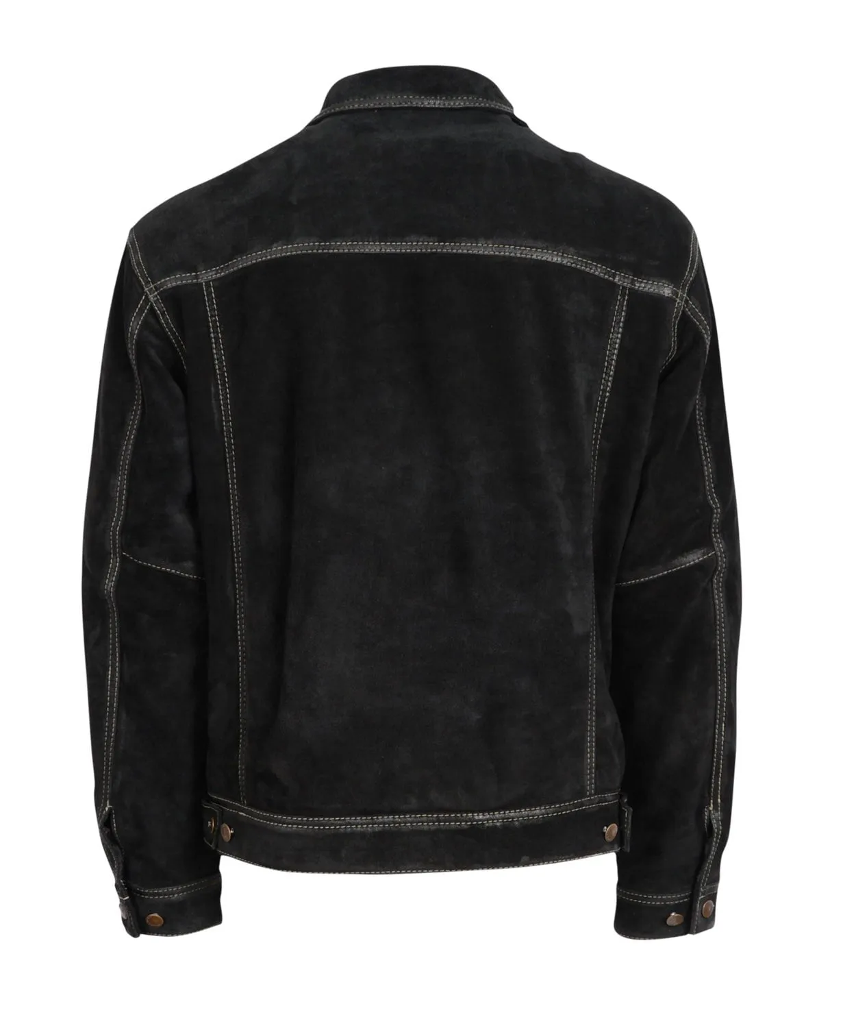 STS Ranchwear Mens Scout Black Suede Leather Jacket