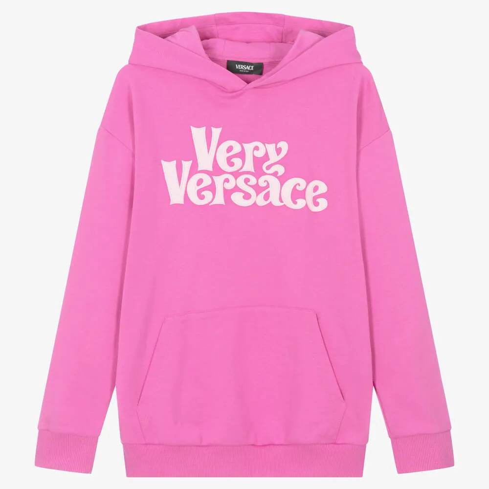 Teen Girls Pink Very Versace Hoodie