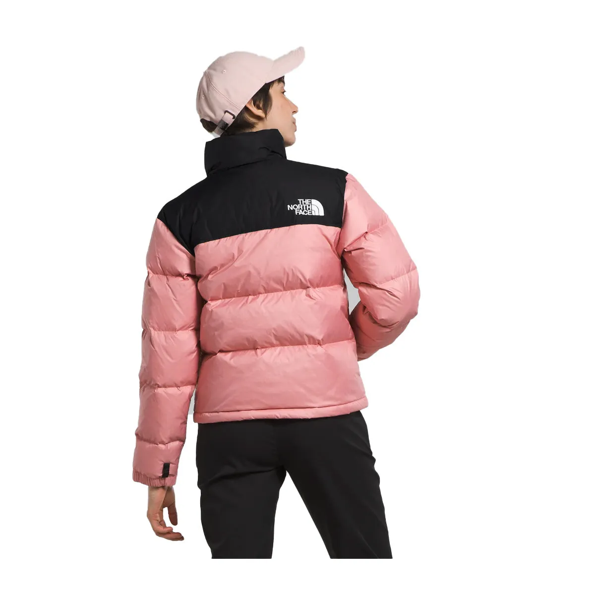 The North Face Womens 1996 Retro Nuptse Jacket NF0A3XEO-OF6 Shady Rose/TNF Black