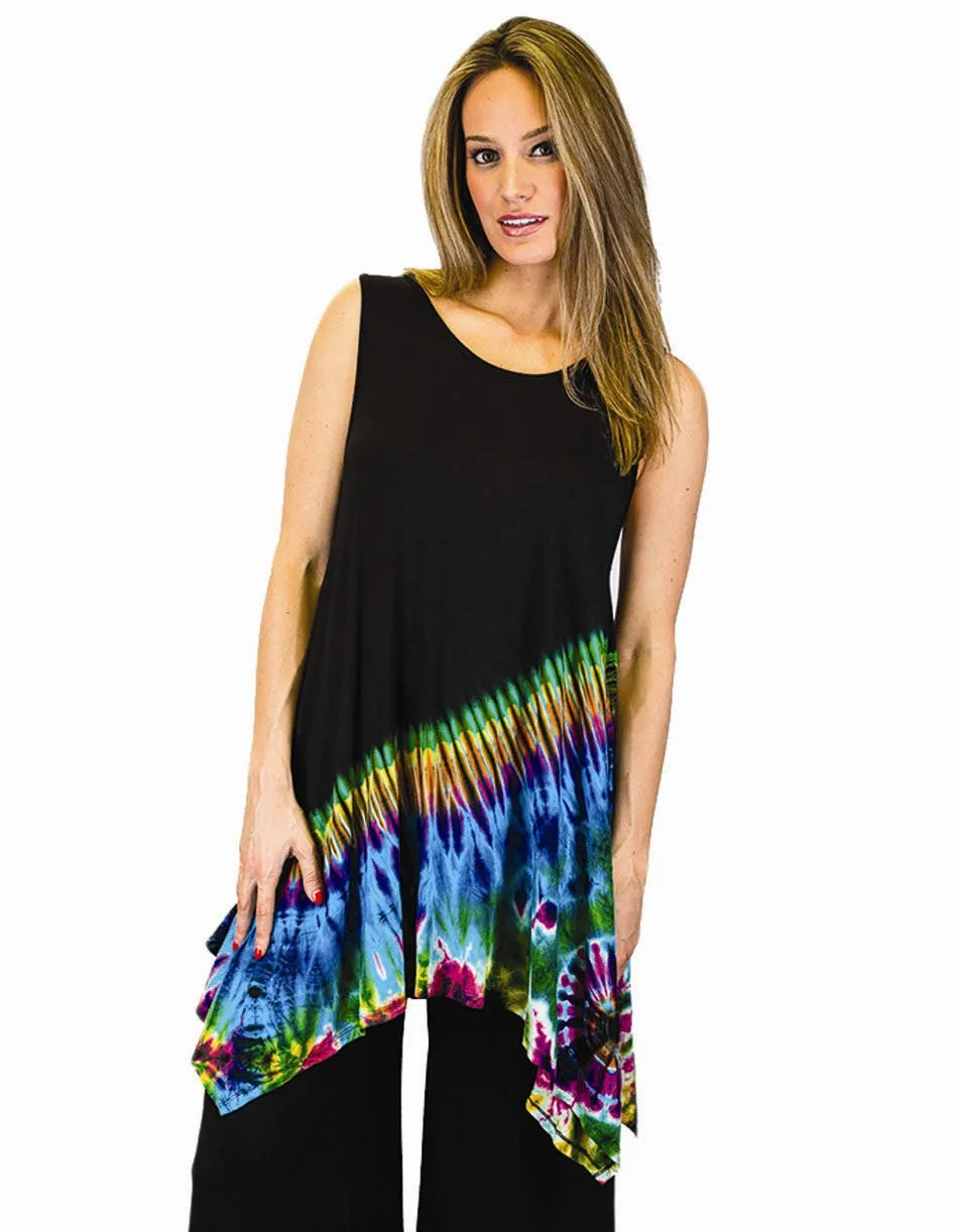 Tie-Dye Sharkbite Tunic Top