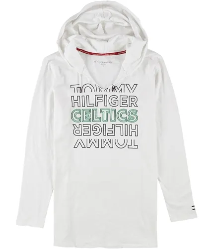 Tommy Hilfiger Womens Boston Celtics Hoodie Sweatshirt