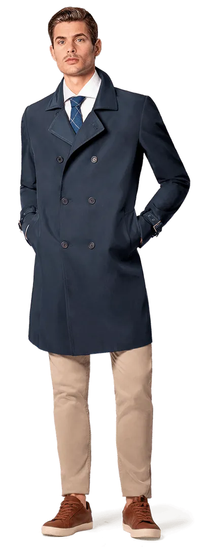  Trench coat azul