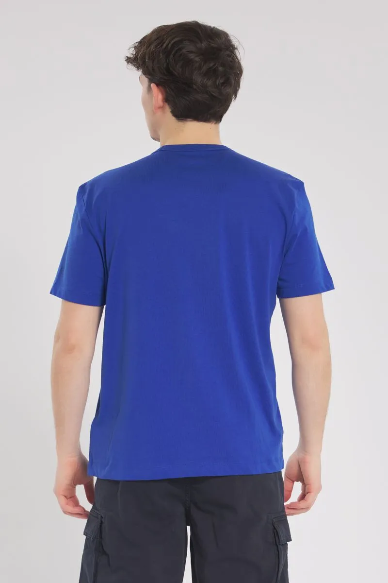 Tshirt Uomo Blu Cobalto