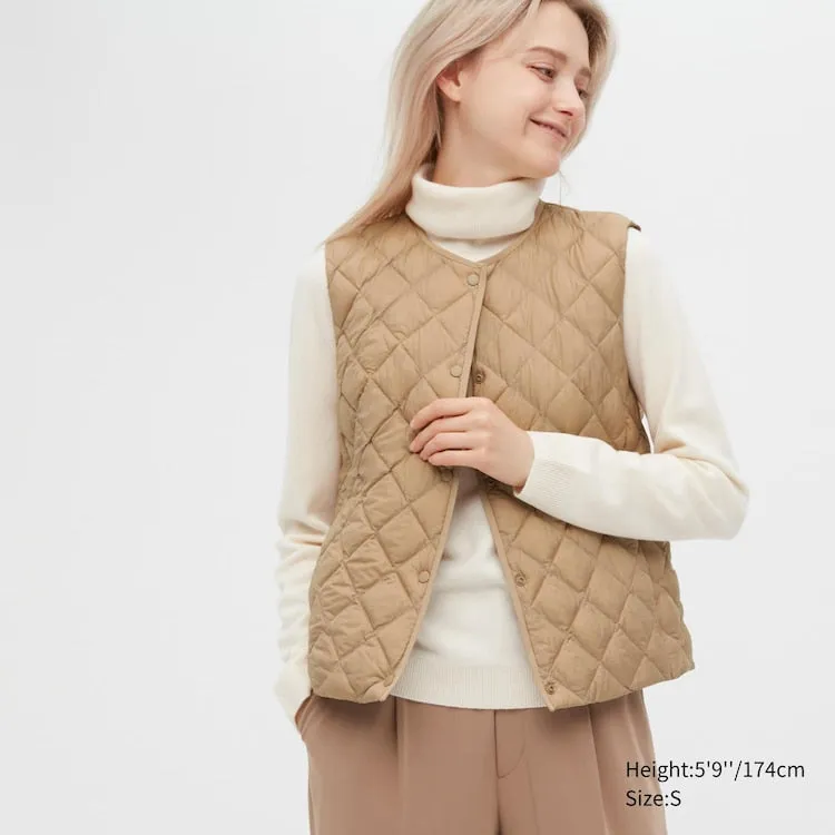 Uniqlo Ladies Padded Quilted Vest for Warmth