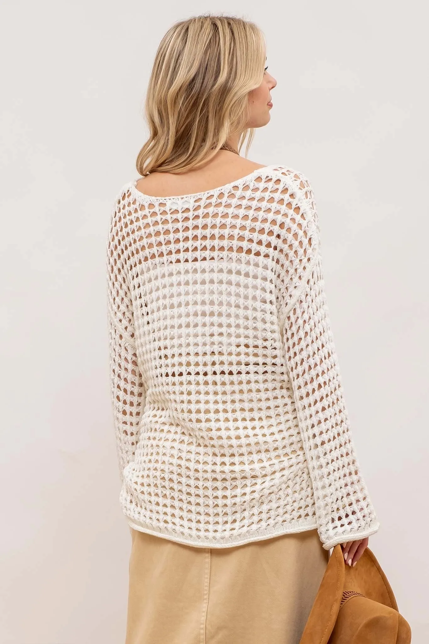 Vacation Vibes Crochet Pullover - 3 Colors