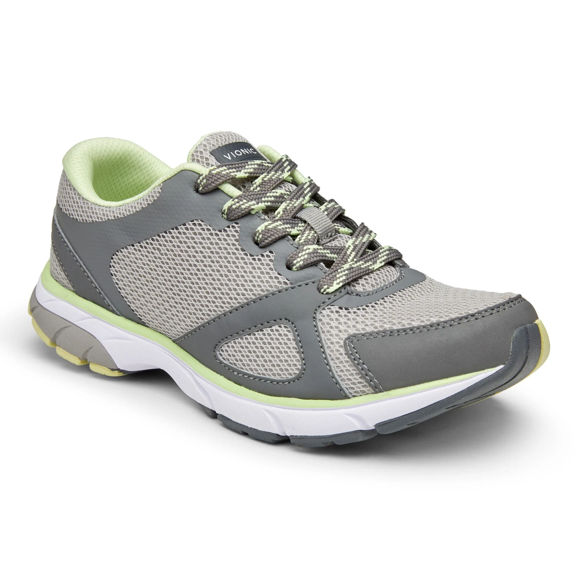 Vionic Womens Tokyo Lightweight Sneaker- Gray Mesh