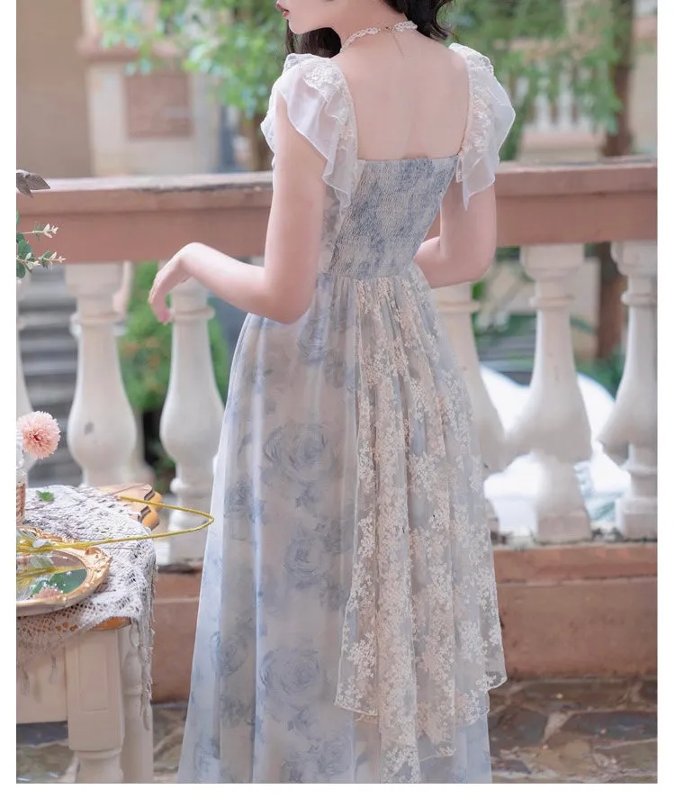 Vivien Blue Rose Cottage Fairy Dress