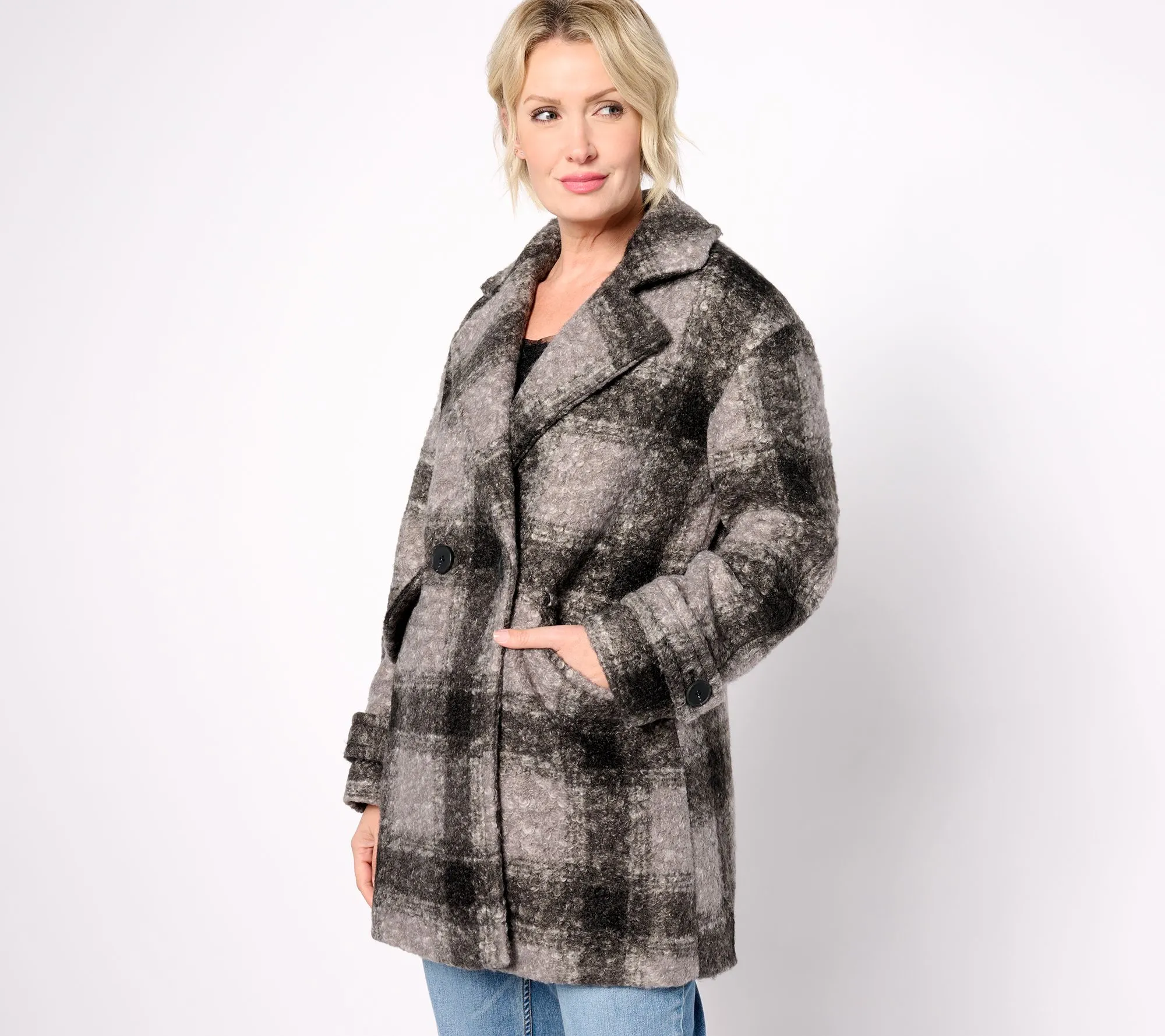 Weatherproof Boucle Car Coat