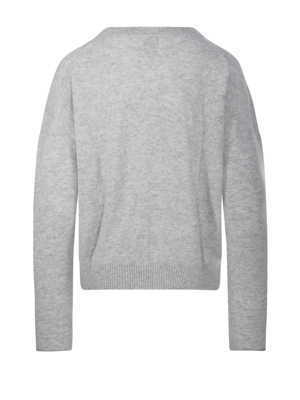 WOMAN ALLUDE GREY CASHMERE SWEATER