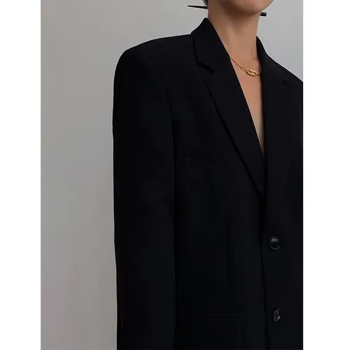 Women's Coat Long Sleeve Blazers Classic Style Solid Color