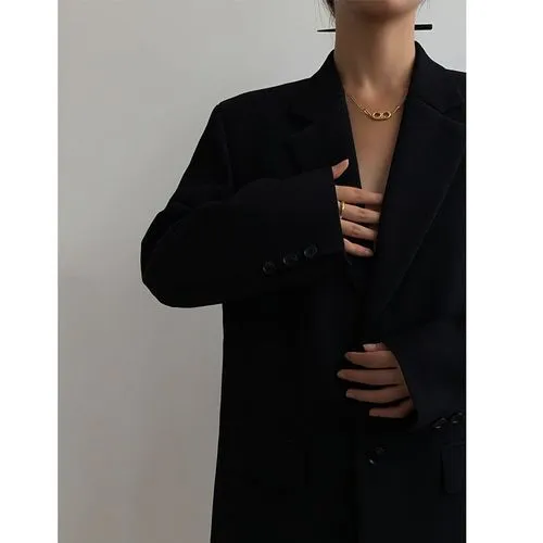 Women's Coat Long Sleeve Blazers Classic Style Solid Color