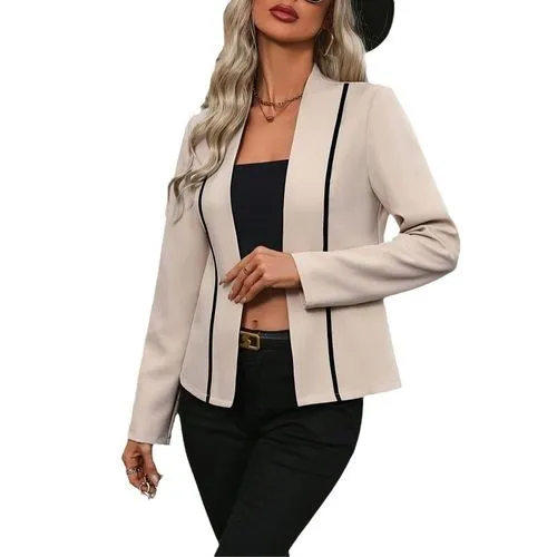 Women's Elegant Streetwear Solid Color Placket Blazer Blazer