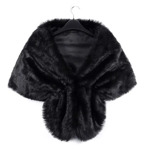 Women's Fashion Solid Color Faux Fur Coat