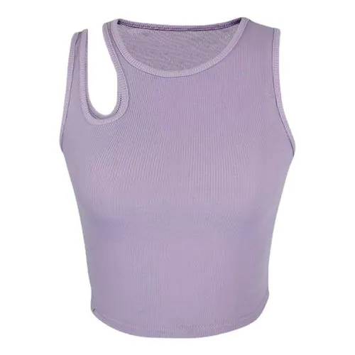 Women's Vest Tank Tops Hollow Out Sexy Solid Color