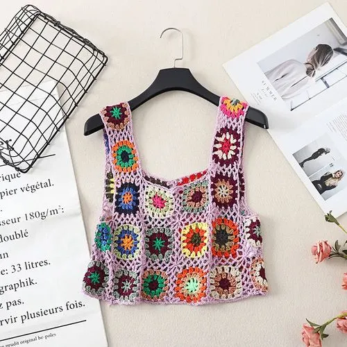 Women's Vest Tank Tops Printing Casual Color Block