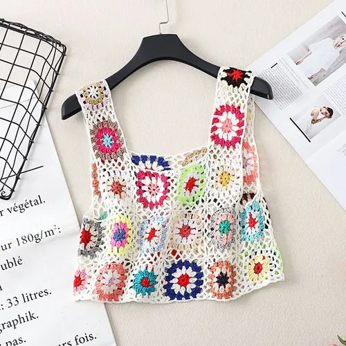 Women's Vest Tank Tops Printing Casual Color Block