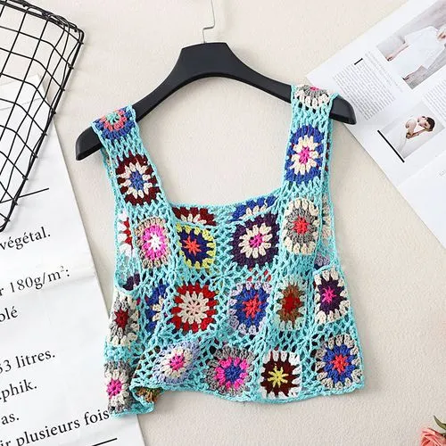 Women's Vest Tank Tops Printing Casual Color Block