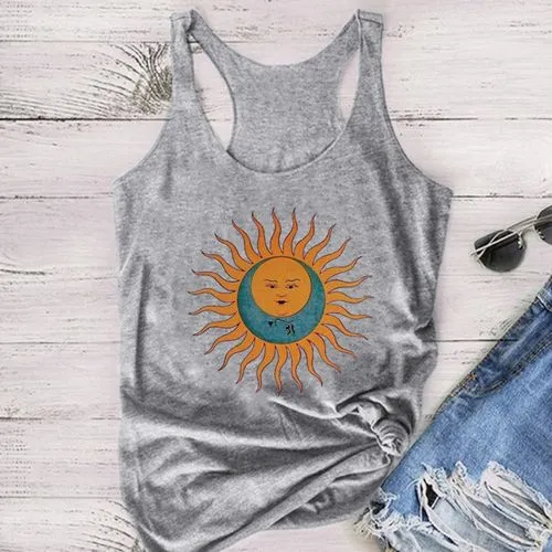 Women's Vest Tank Tops Printing Fashion Sun