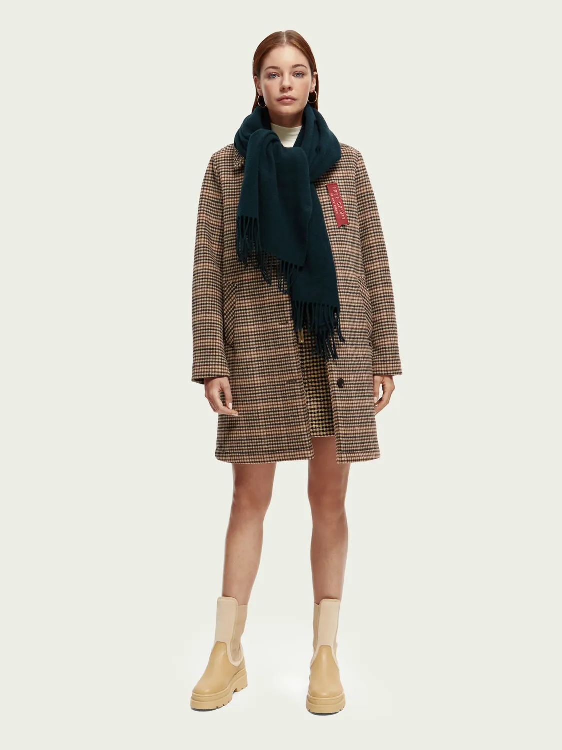 Wool-blend Coat