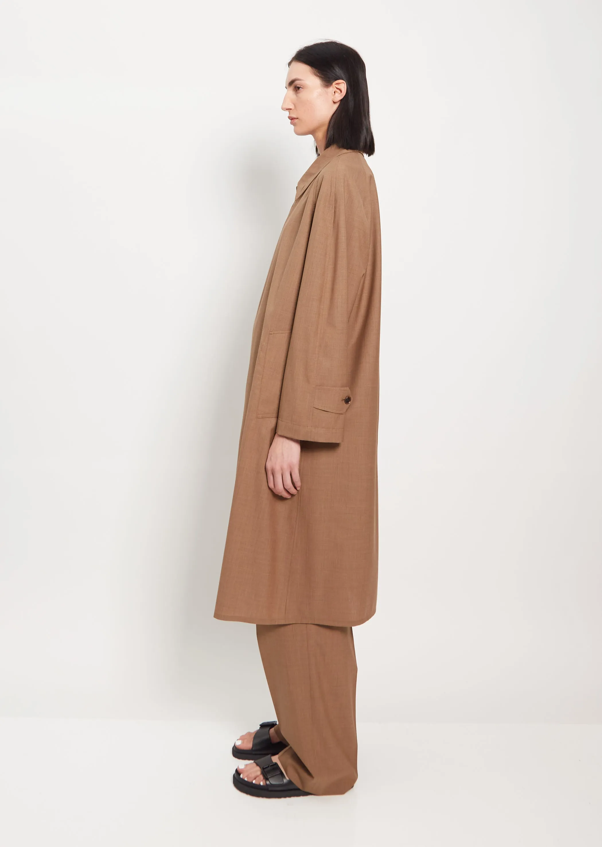 Wool Soutien Collar Coat