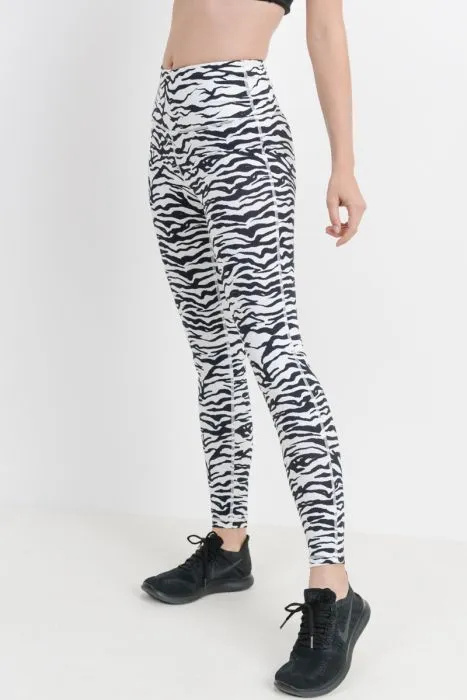 Zebra Babe Active-wear Leggings