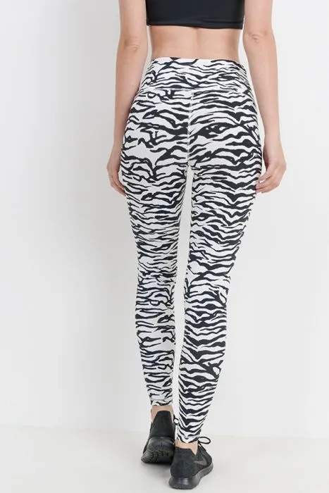 Zebra Babe Active-wear Leggings