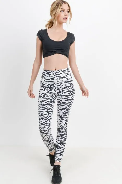 Zebra Babe Active-wear Leggings